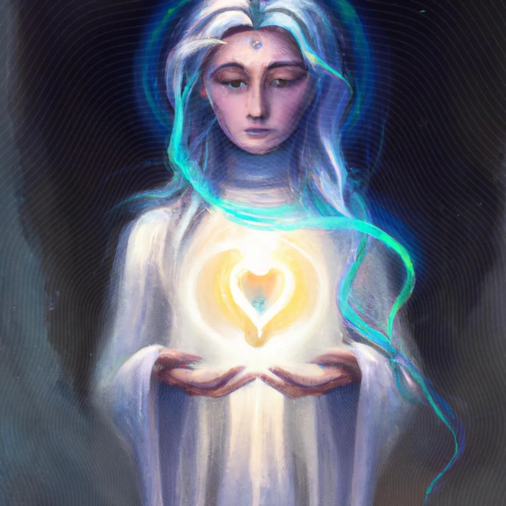 um retrato visual de mensagens espiritas de amor e luz