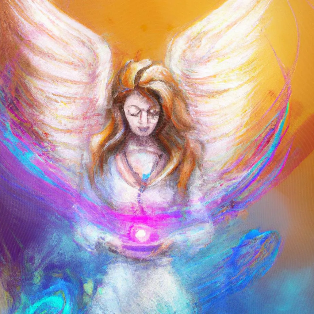 um desenho artístico sobre mensagens espiritas de amor e luz