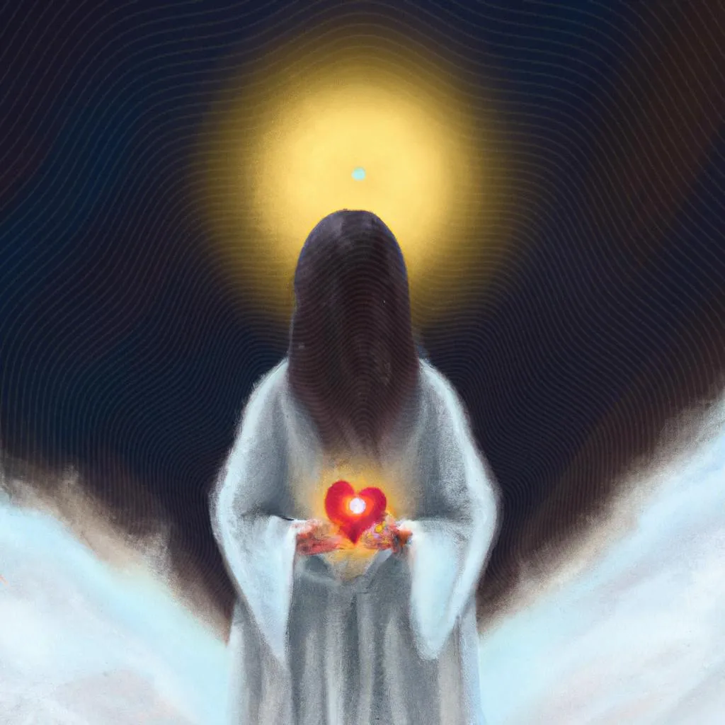 um desenho artístico sobre mensagens espiritas de esperança