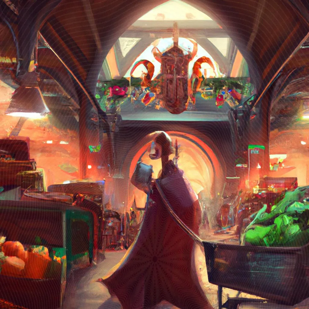 Mistérios Revelados: Mercado Esotérico no Espírito Santo 2 uma paisagem ilustrada de mercado espirito santo