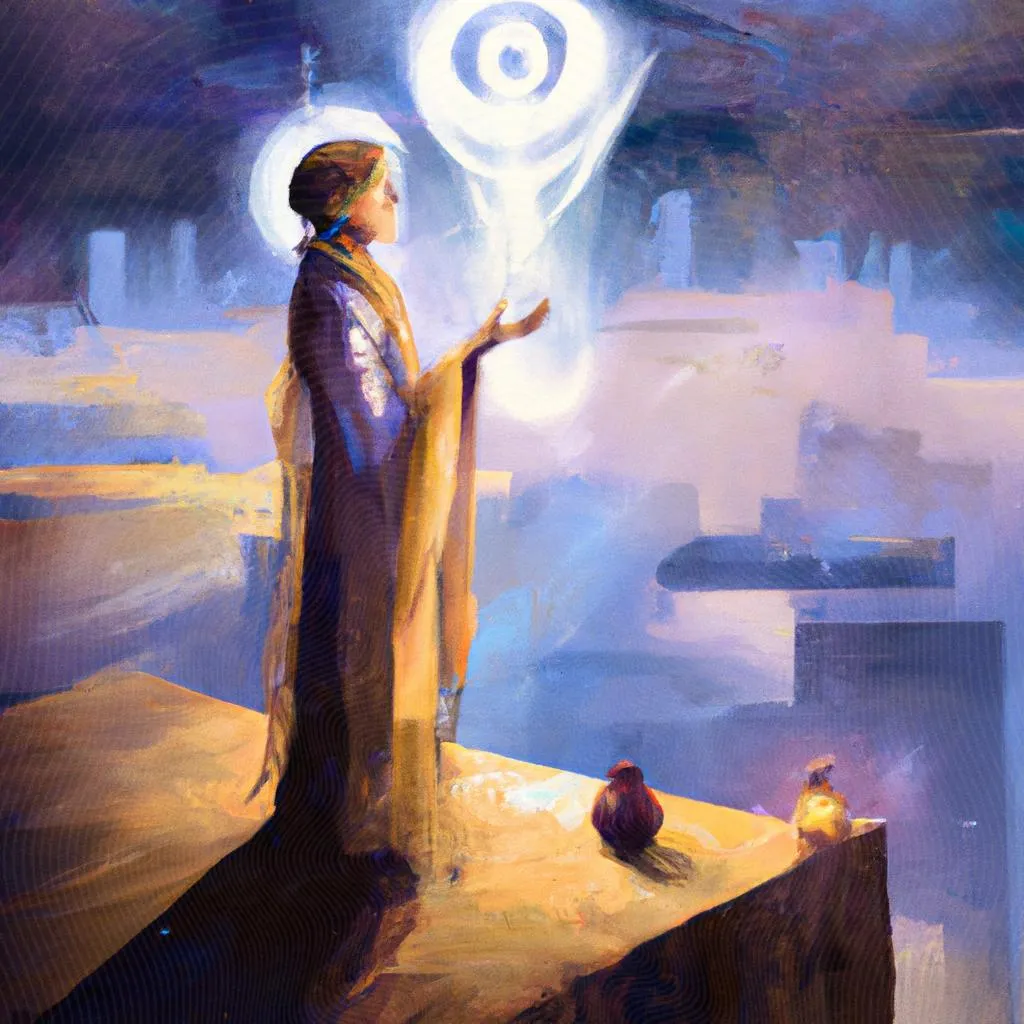 uma imagem imaginária de missão dos espiritos