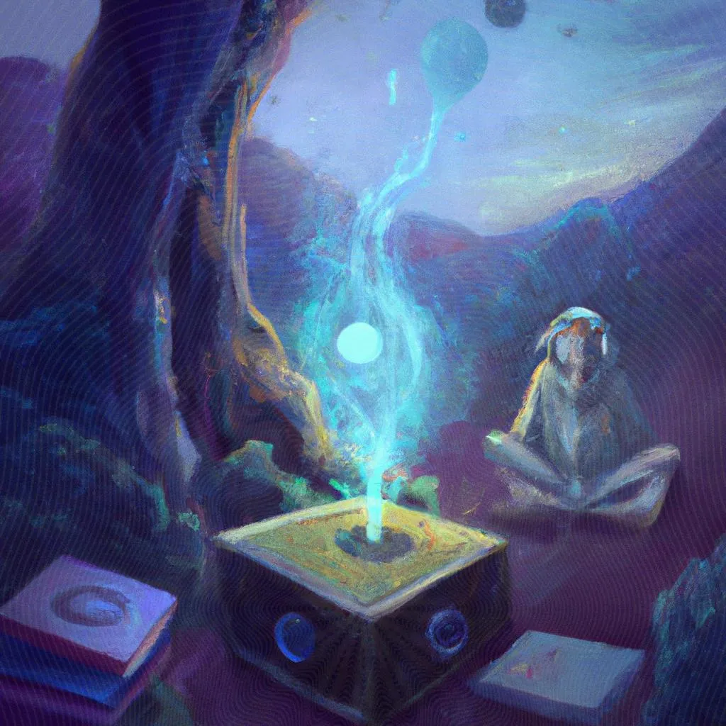 Mergulhe no Universo Místico com Momento Espírita Radio! 4 um gráfico ilustrado de momento espirita radio