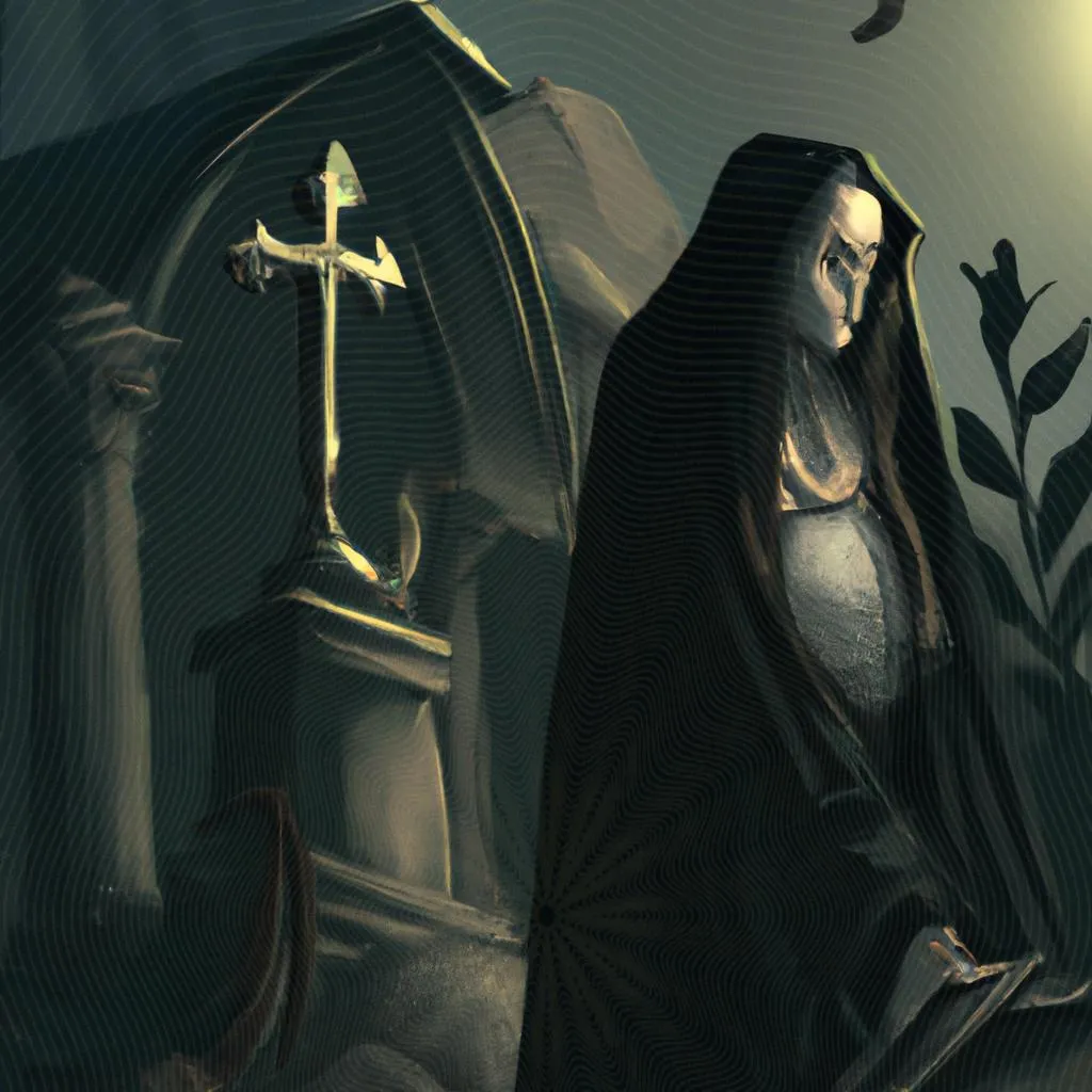 uma imagem estampada de morte escola espirito santo