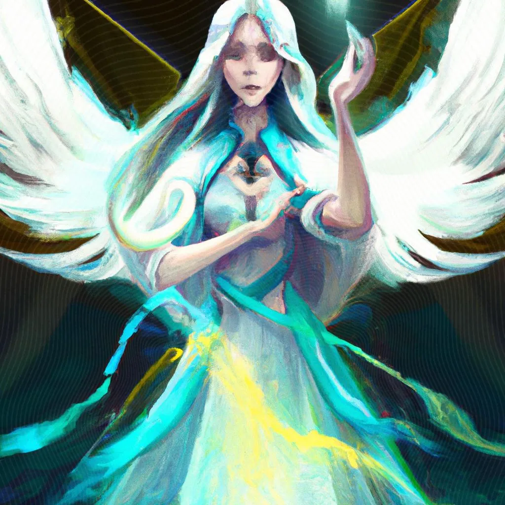 uma pintura a óleo sobre msg espiritas