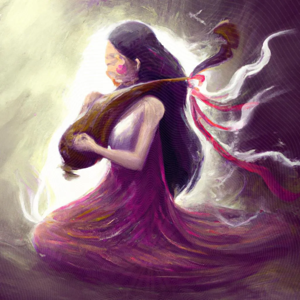 uma figura desenhada de musica de espirito