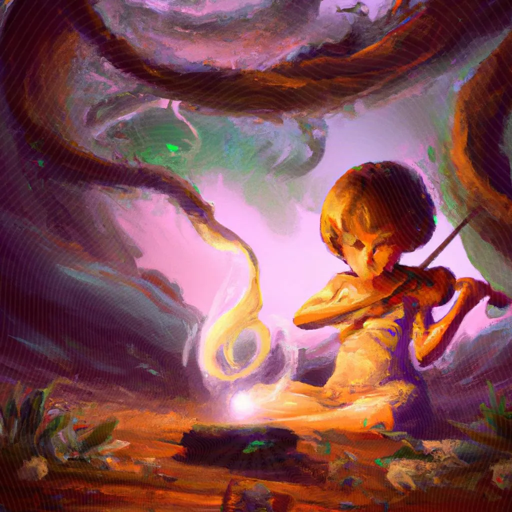 uma arte gráfica sobre musica espirita infantil