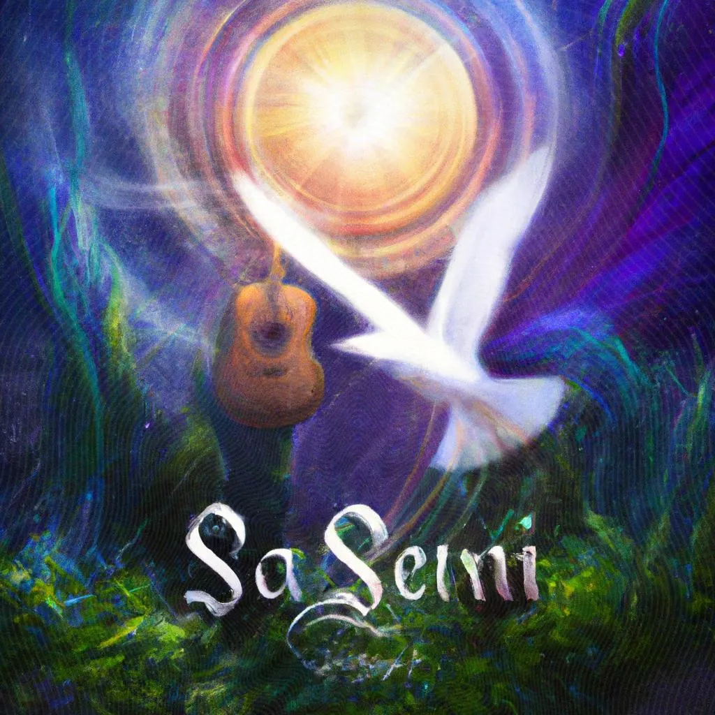 uma paisagem ilustrada de musica espirita para evangelho no lar
