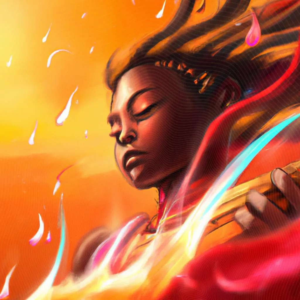 uma imagem imaginária de musica espirito espirito desce como fogo