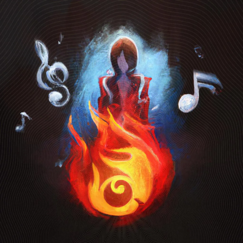 uma aquarela sobre musica espirito espirito que desce como fogo letra