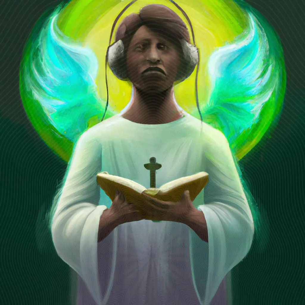 uma arte gráfica sobre musica gospel espirito santo