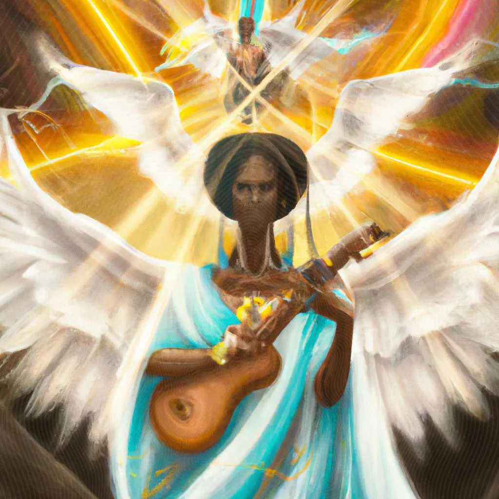 uma obra de arte ilustrativa de musicas invocando o espirito santo