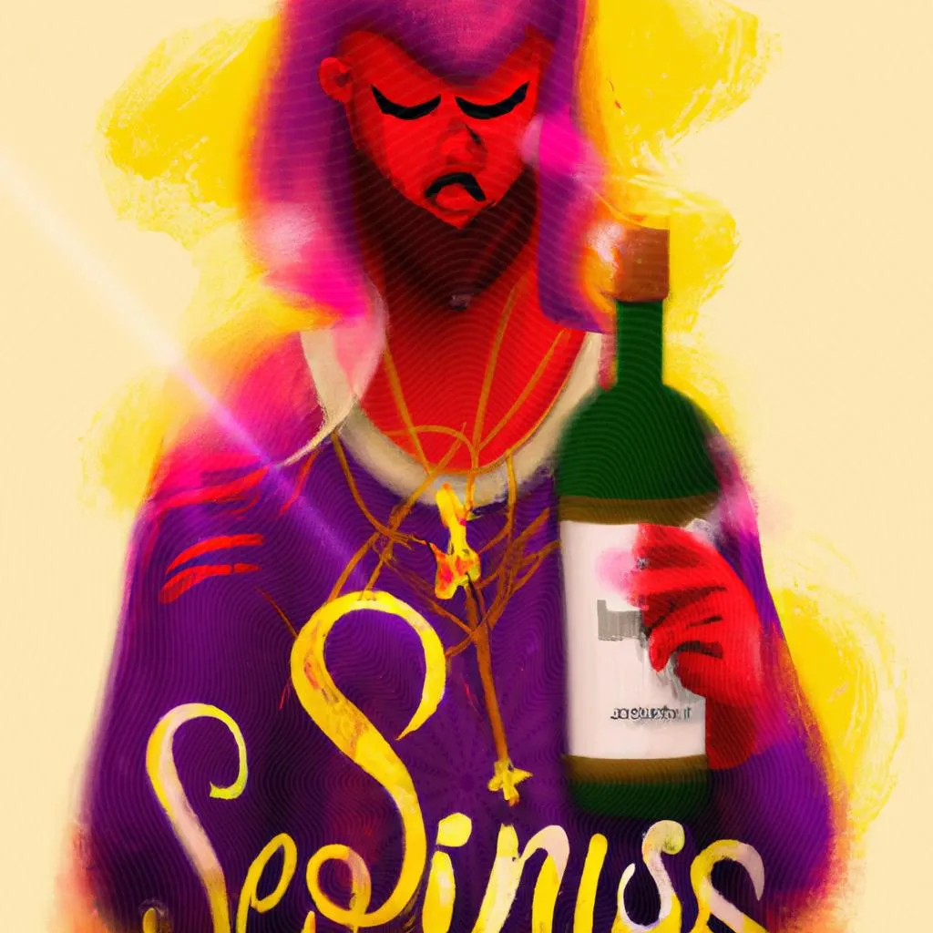 uma ilustração realista de não vos embriagueis com vinho mas enchei-vos do espirito santo