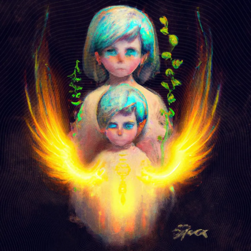 uma composição ilustrativa de nossos filhos sao espiritos