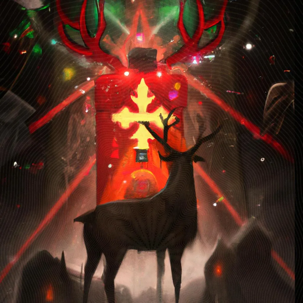 uma imagem em 3D de o espirito de natal porta dos fundos