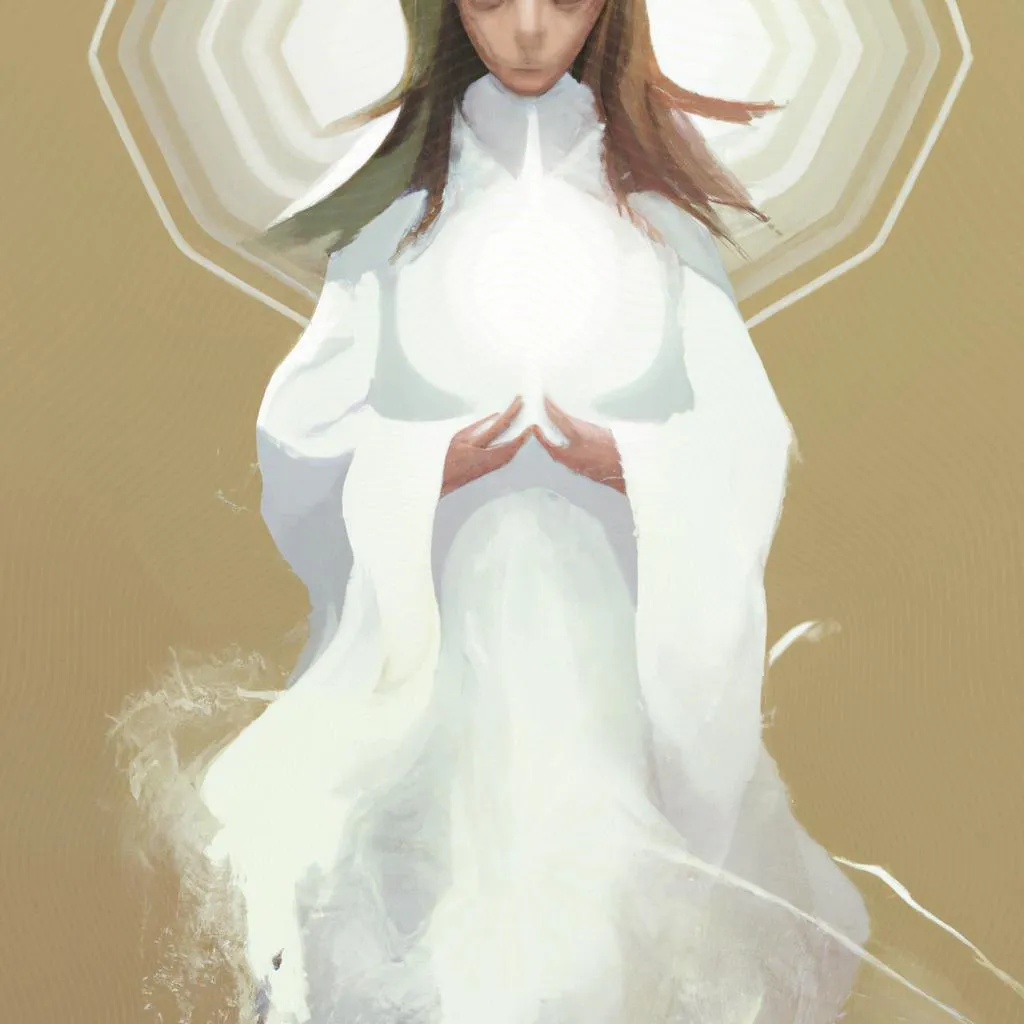 uma imagem simbólica de o espirito intercede