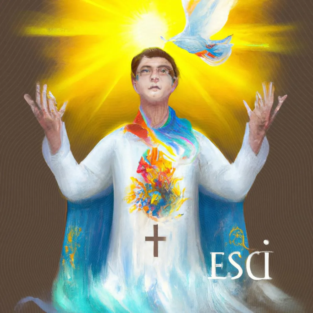 um mural artístico de o espirito santo é deus