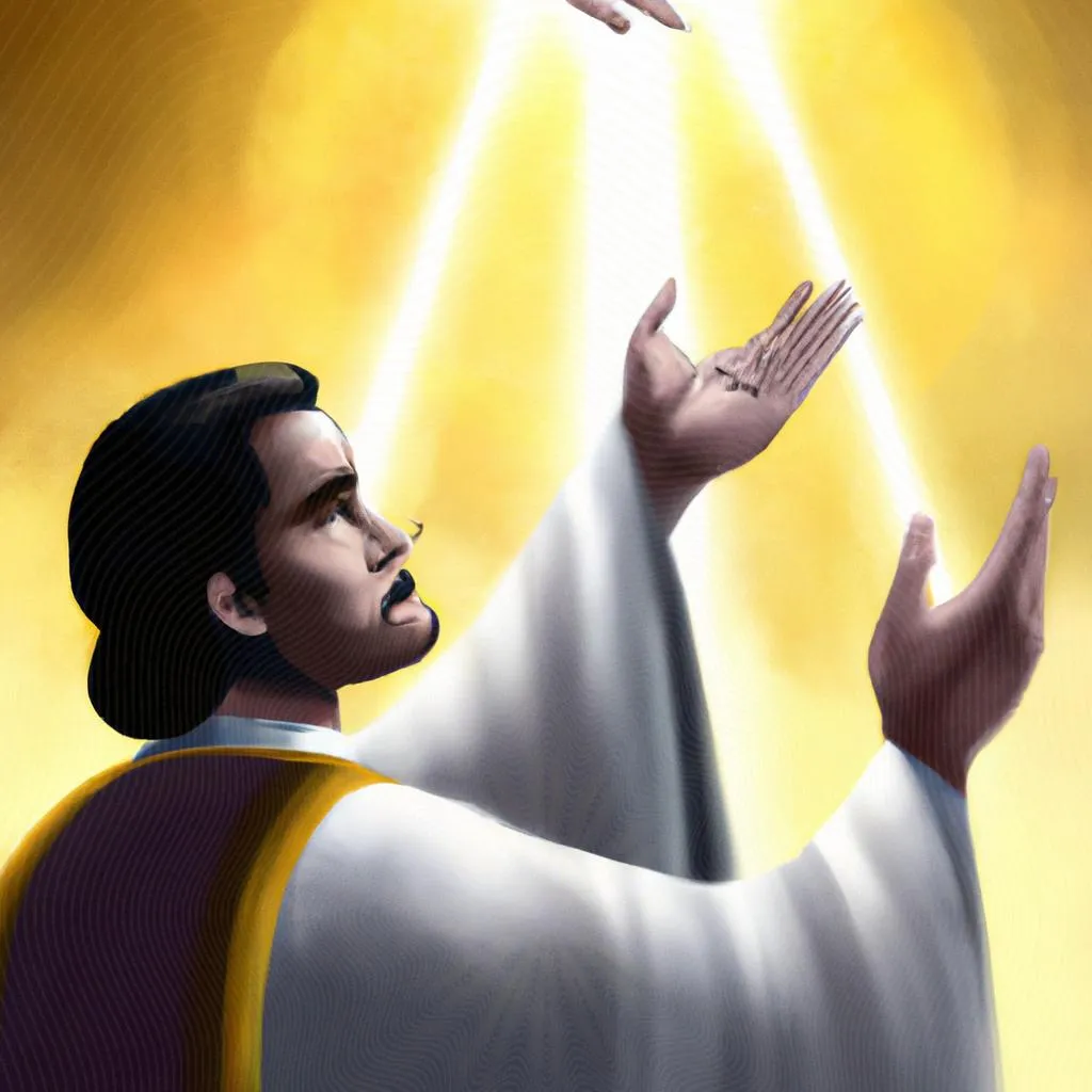 uma pintura a óleo sobre o evangelho segundo o espiritismo aleatório