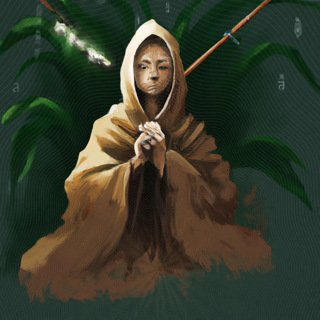 um desenho artístico sobre o hábito faz o monge significado
