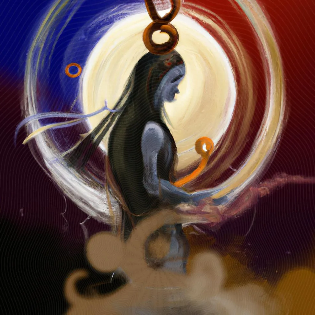 uma imagem simbólica de o karma vem significado