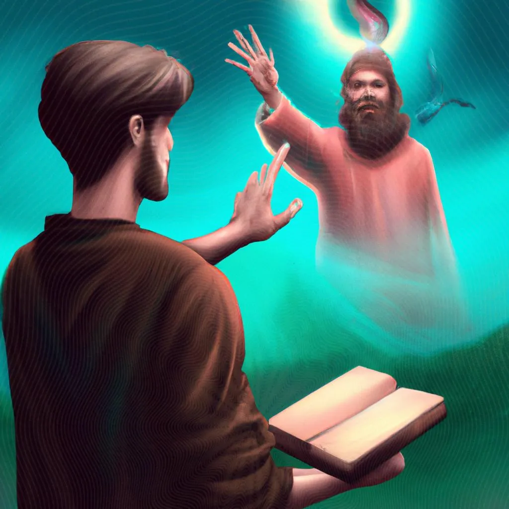 um retrato artístico sobre o que a bíblia fala sobre o espiritismo