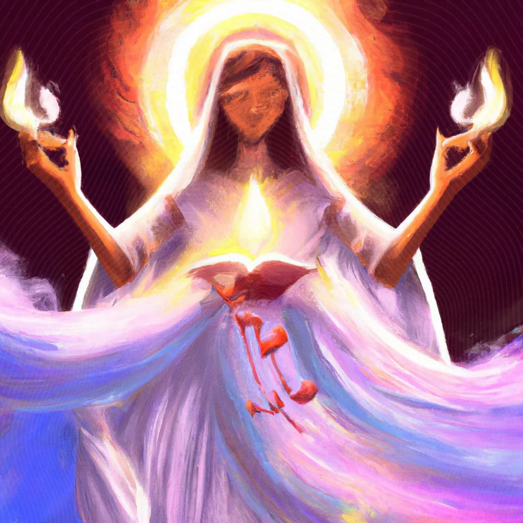 Desvendando o Mistério: O Que é Ser Cheio do Espírito Santo? 3 uma cena ilustrada de o que é ser cheio do espirito santo