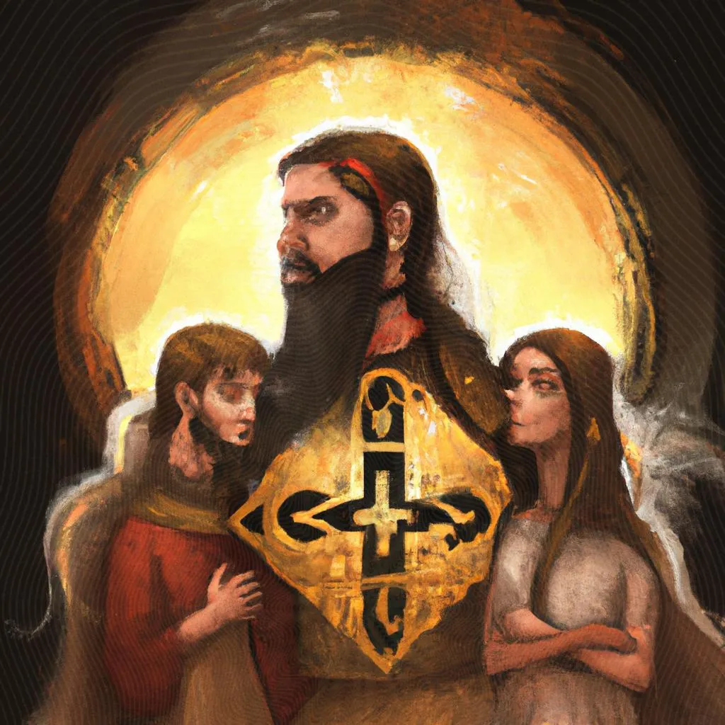 A Família na Visão Divina: Descubra o Significado Profundo 4 uma obra de arte ilustrativa de o significado da familia para deus