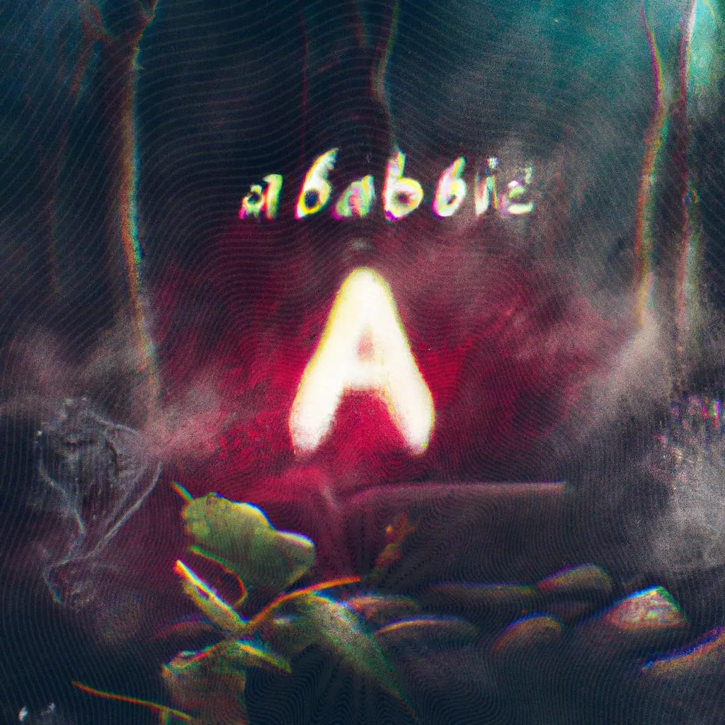 um esboço artístico sobre o significado da palavra alfabeto
