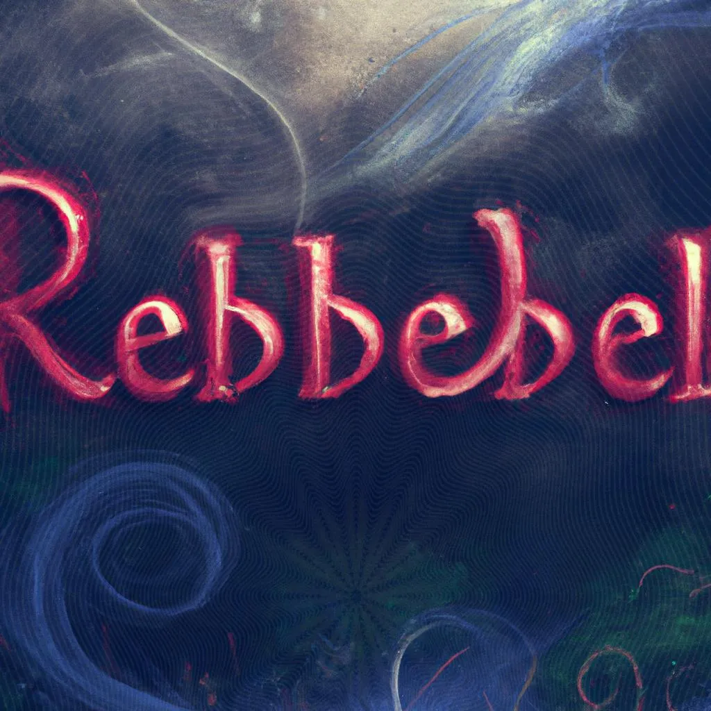 uma gravura sobre o significado da palavra rebelde