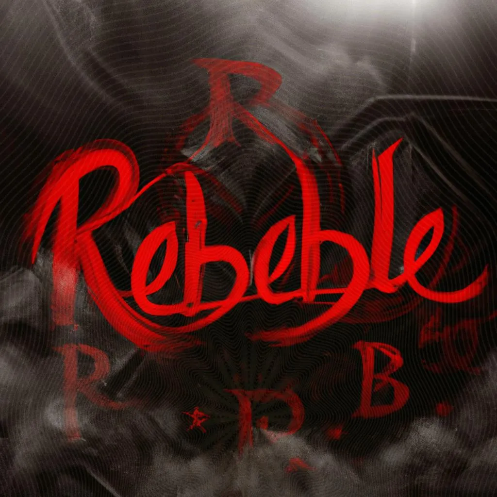 um desenho sobre o significado da palavra rebelde