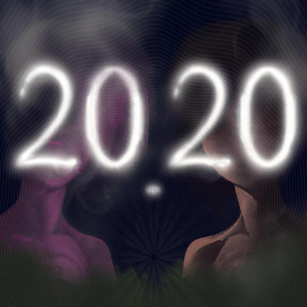um contorno artístico de o significado de 20 20