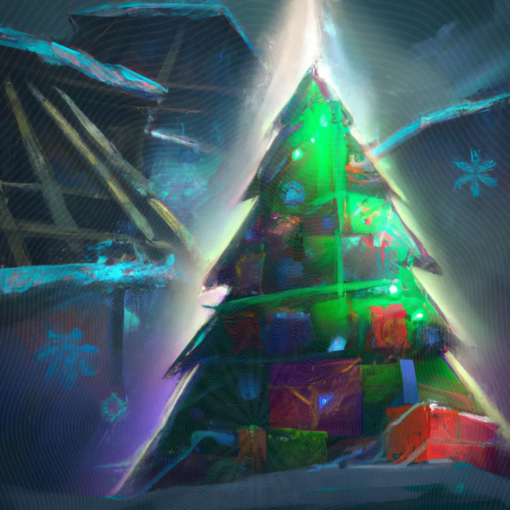 uma ilustração de o significado de árvore de natal