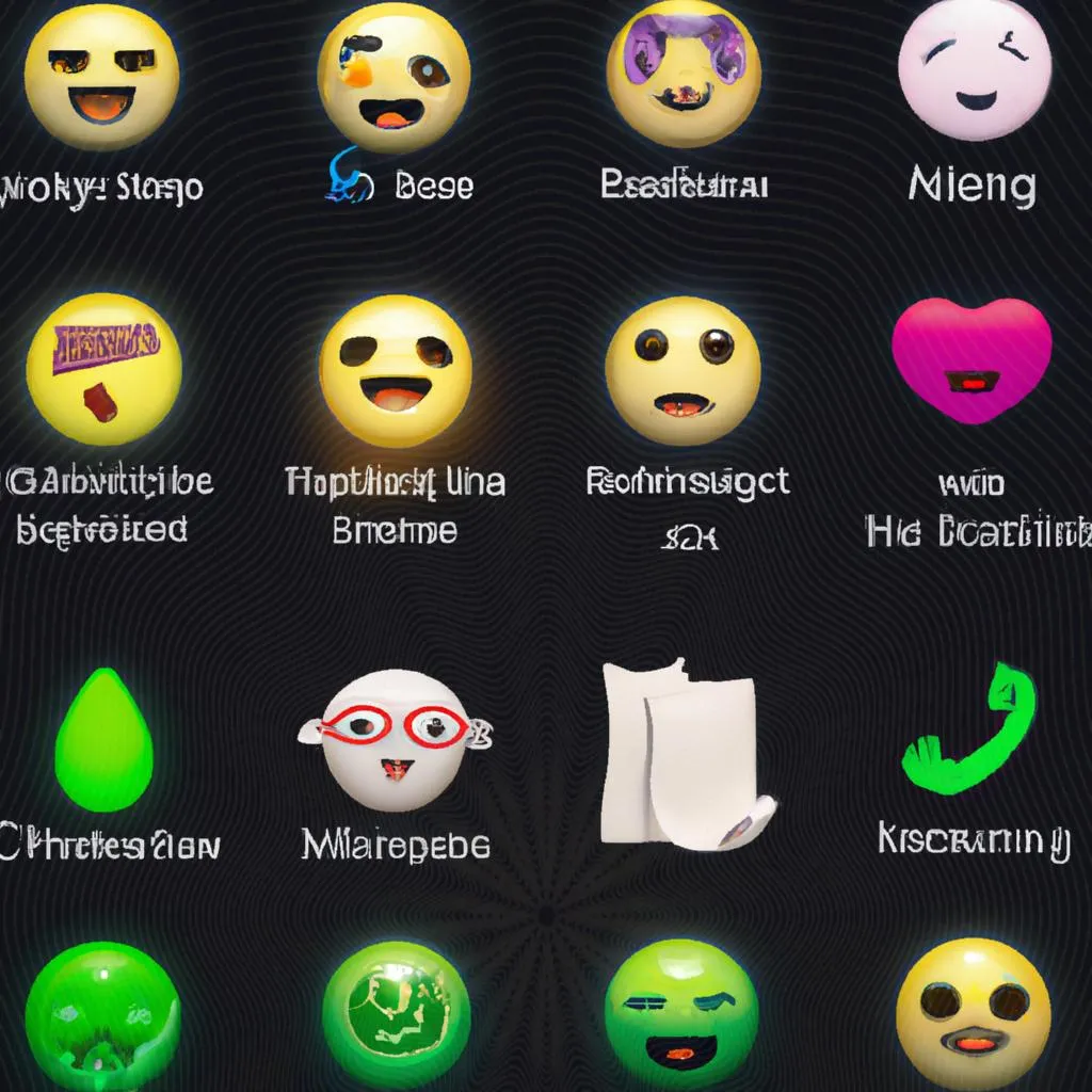 Desvende os Mistérios: Significado de Cada Emoji do WhatsApp . 2 uma ilustração em preto e branco de o significado de cada emoji do whatsapp