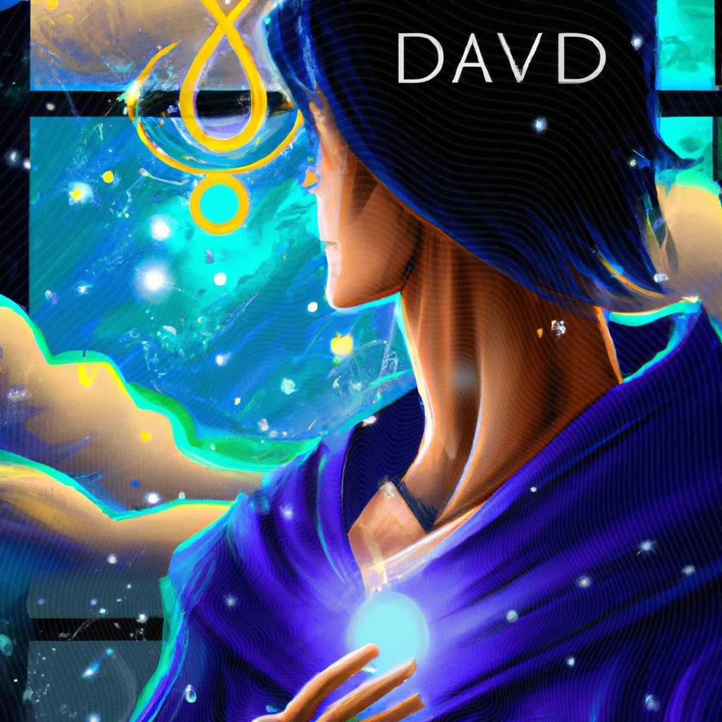 um desenho artístico sobre o significado de davi