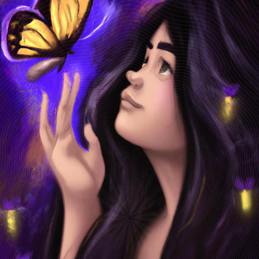 uma caricatura de o significado de mariposa