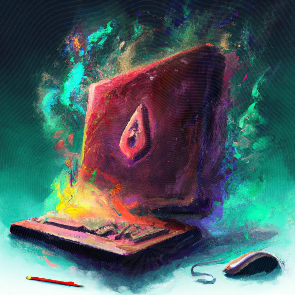 uma gravura em madeira de o significado de notebook