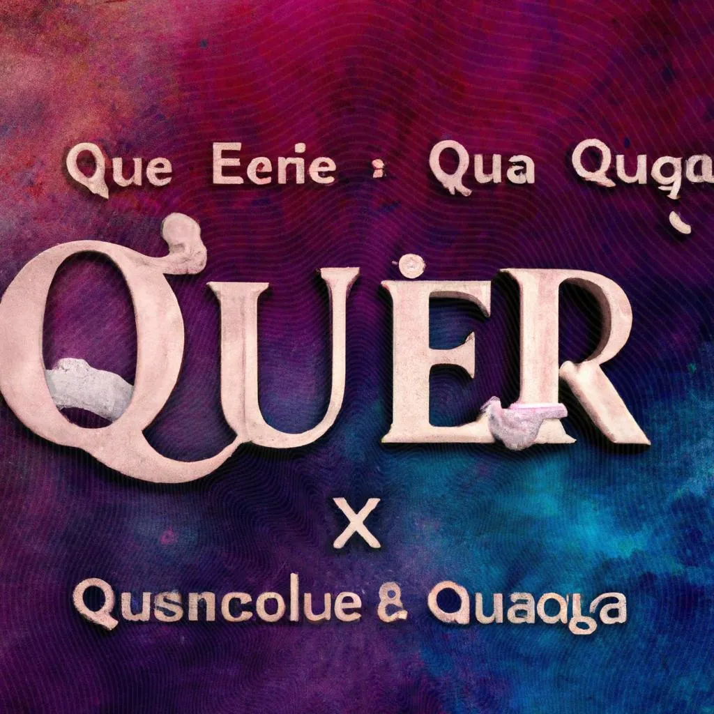 uma imagem pictórica de o significado de queer em português