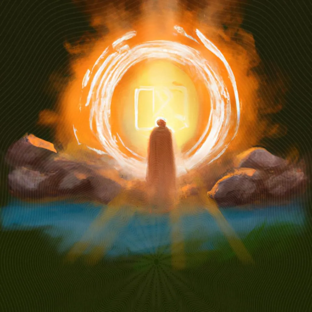 uma arte gráfica sobre o significado de ressurreição