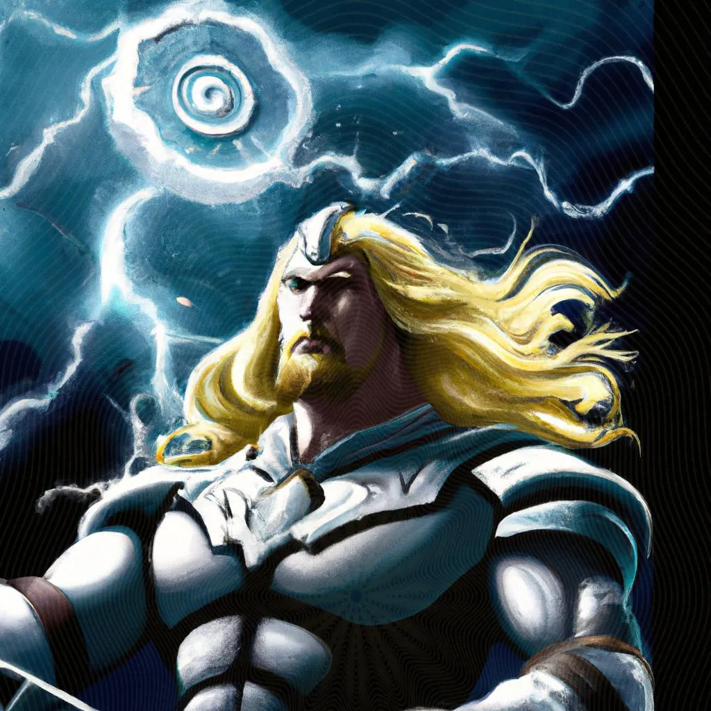 uma imagem em 3D de o significado de thor