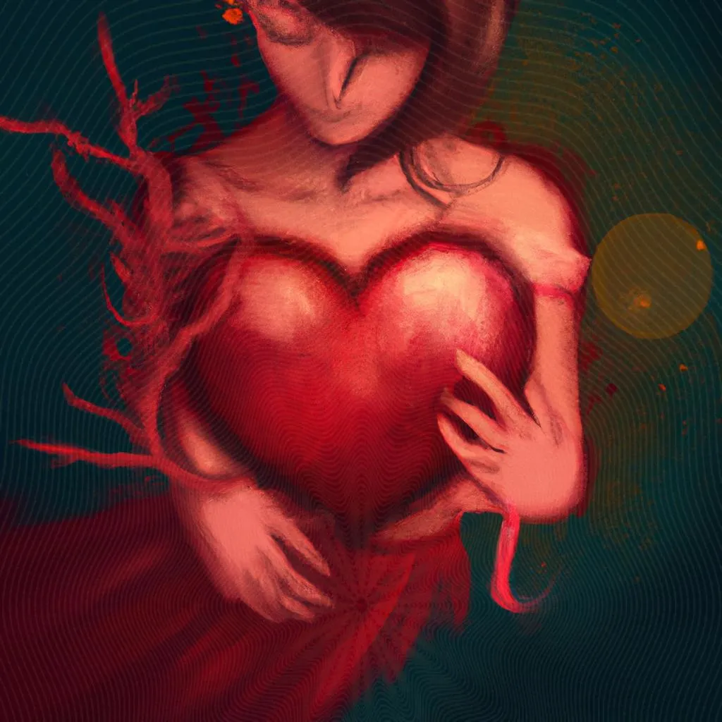 O Significado Místico do Coração Vermelho: Descubra Agora! 2 um contorno artístico de o significado do coração vermelho