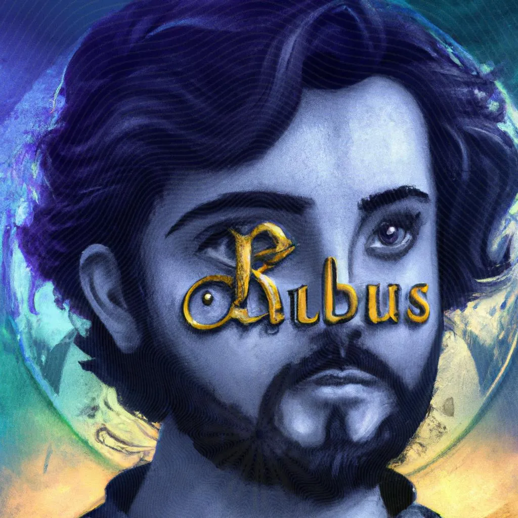  uma imagem gráfica sobre o significado do nome rubens