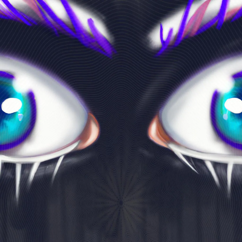 uma imagem gráfica com o tema olhos tremendo espiritismo