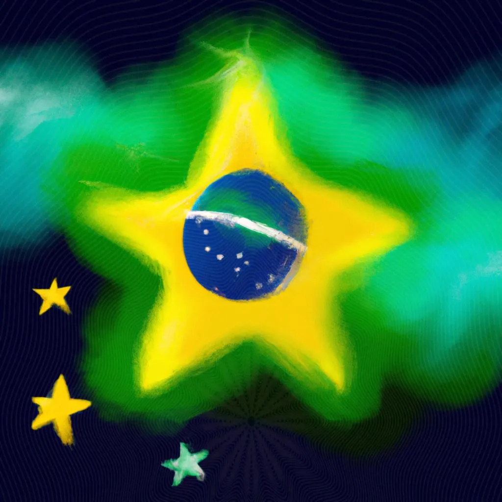 Descubra os Mistérios das Estrelas da Bandeira do Brasil! 3 uma paisagem ilustrada de o'que significam as estrelas da bandeira do brasil