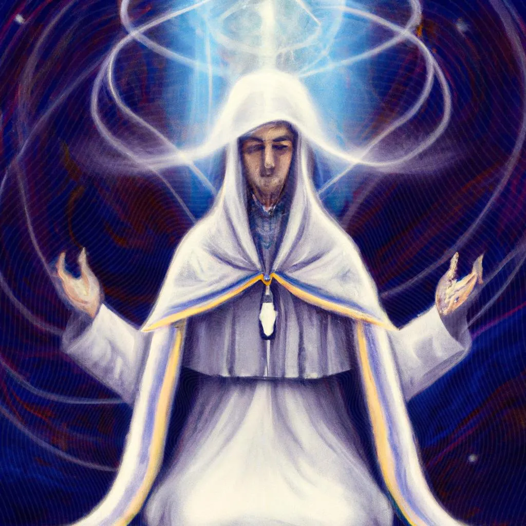 uma arte em gravura de oraçao espirita da manha