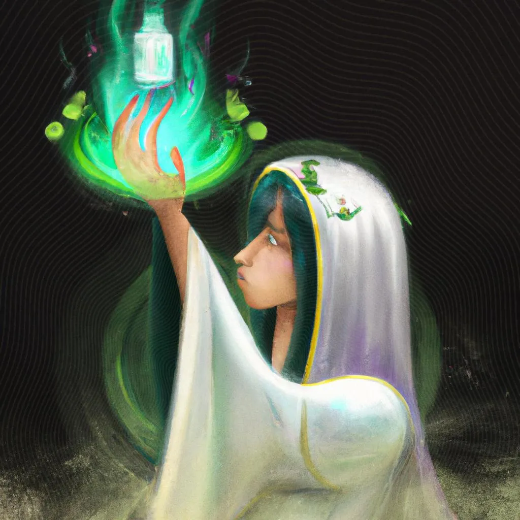 um retrato esboçado de oração espirita para afastar maus espiritos