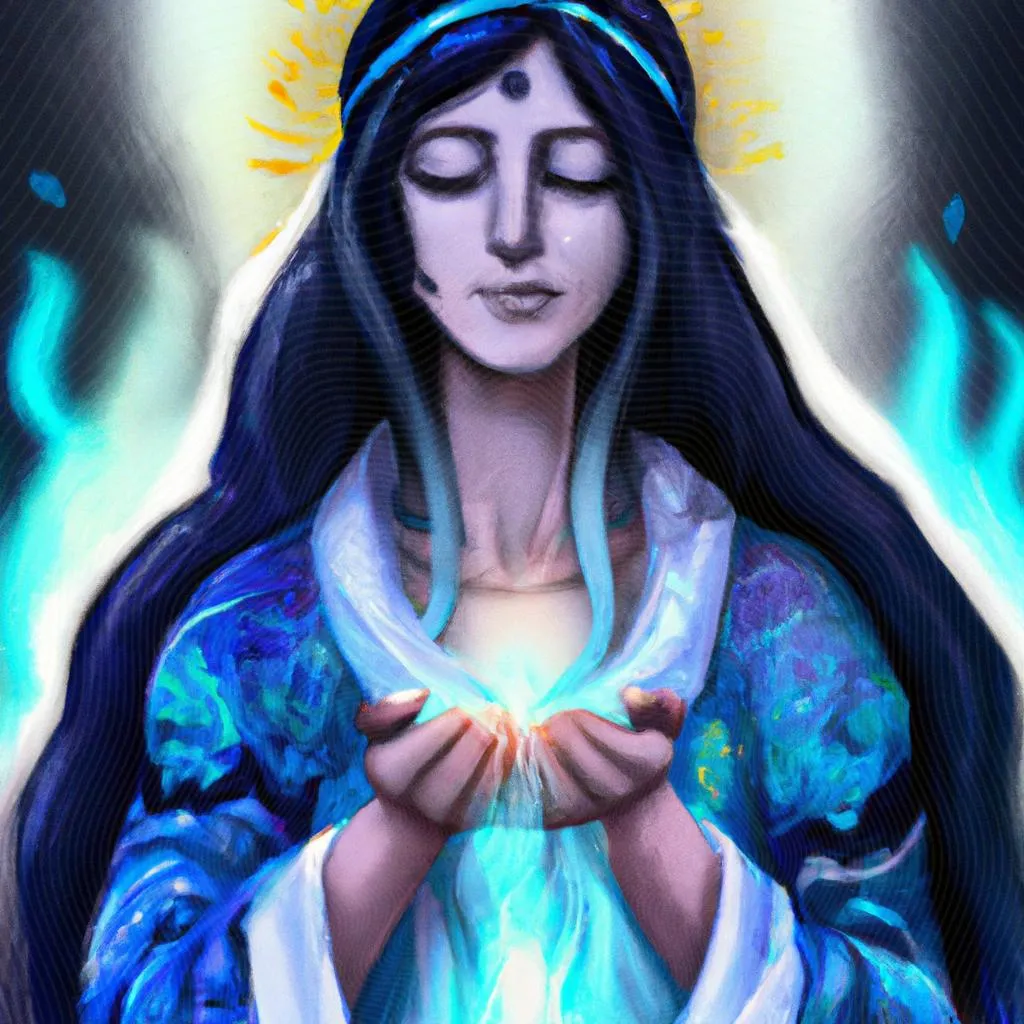 uma composição ilustrativa de oração para dar passe espirita