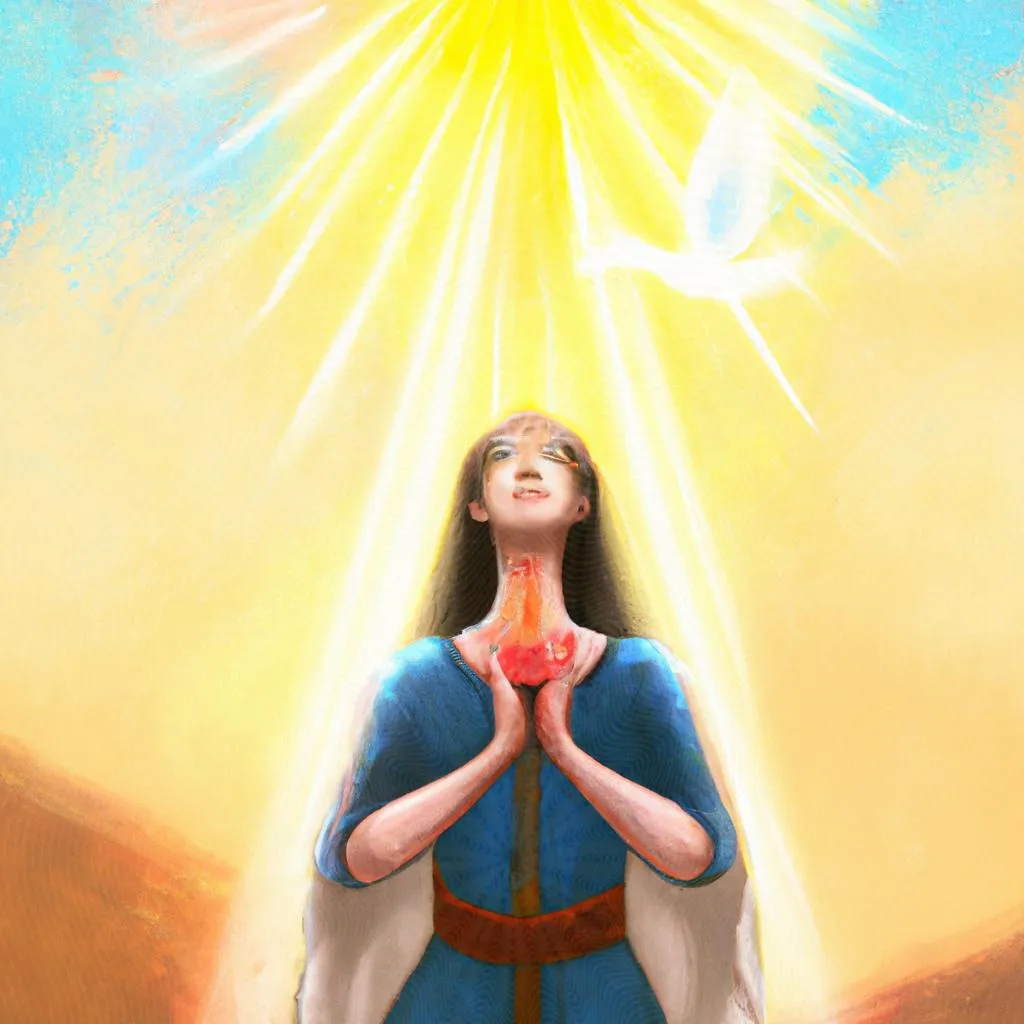 um esquema ilustrado de oração para espirito santo