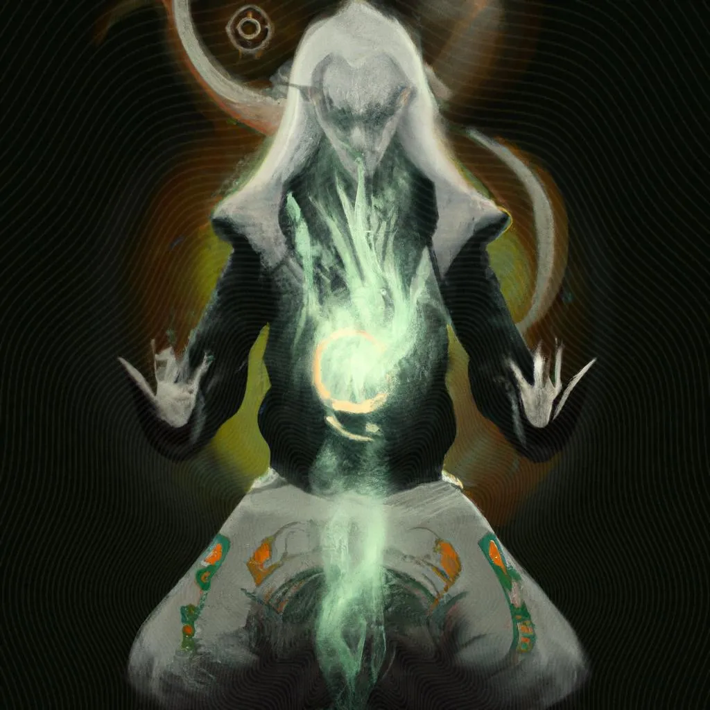 uma imagem imaginária de origem do espiritismo