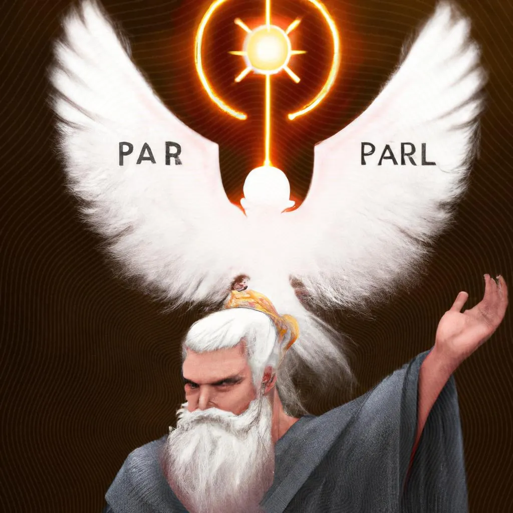 Pai, Filho e Espírito Santo: O Simbolismo Divino em uma Trindade Sagrada 4 uma figura artística de pai filho e espirito santo simbolo