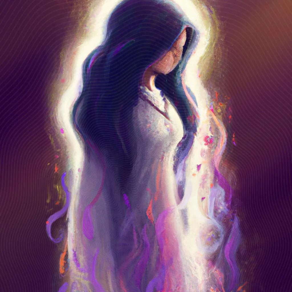 Pensamentos Espiritas: Descubra a Sabedoria Oculta! 4 uma composição expressionista de pensamentos espiritas