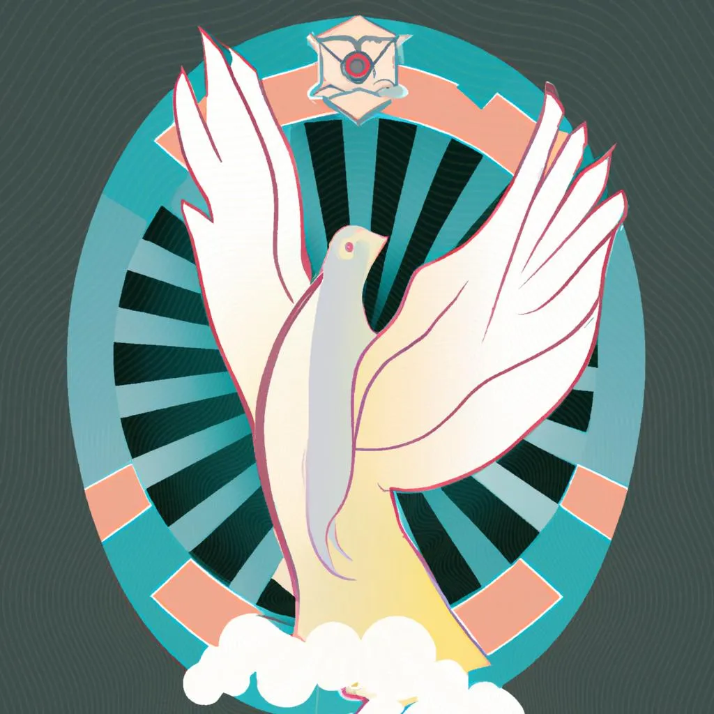 uma ilustração gráfica de pomba espirito santo vetor
